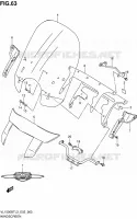 WINDSCREEN (VL1500BTL3 E02) for Suzuki INTRUDER 1500 2013