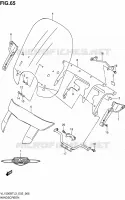 WINDSCREEN (VL1500BTL3 E24) for Suzuki INTRUDER 1500 2013