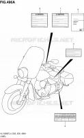 LABEL (VL1500BTL4 E03) for Suzuki BOULEVARD 1500 2014