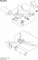 HANDGRIPS   LEVERS  for Suzuki INTRUDER 1500 2014
