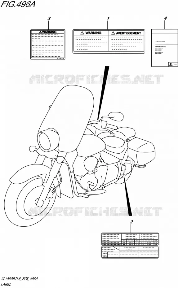 LABEL Suzuki MOTO 1500 BOULEVARD 2015  VL1500BT L5 (E28)