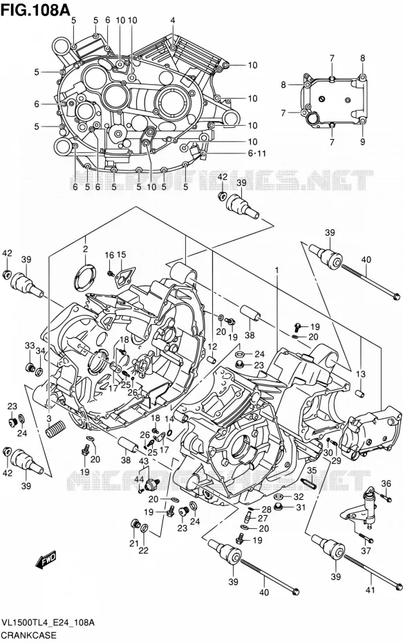 CASING Suzuki MOTO 1500 BOULEVARD 2014  VL1500T L4 (E24)