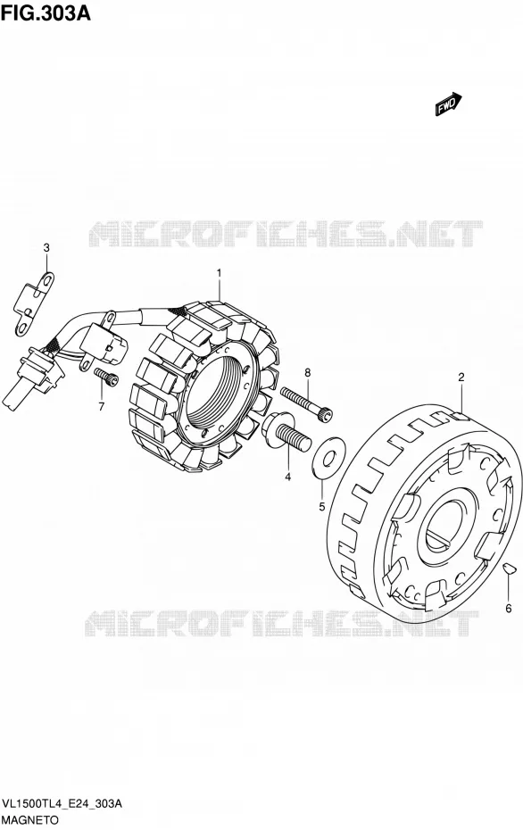 IGNITION Suzuki MOTO 1500 BOULEVARD 2014  VL1500T L4 (E24)