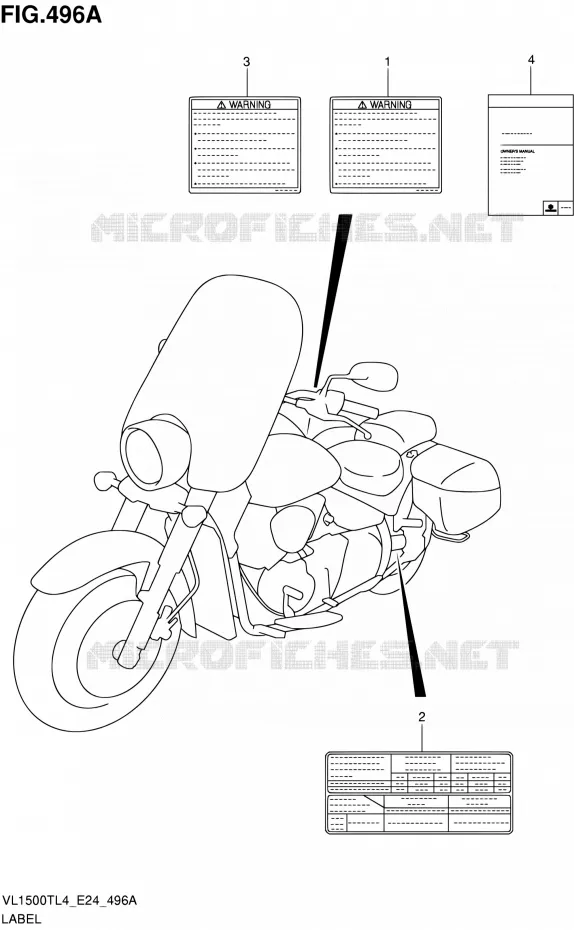 LABEL Suzuki MOTO 1500 BOULEVARD 2014  VL1500T L4 (E24)