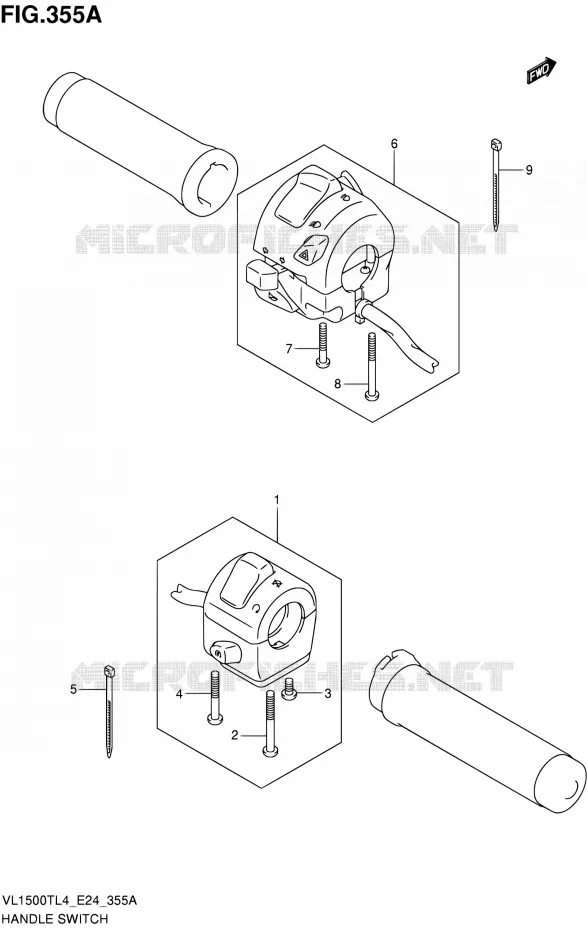 SWITCHES Suzuki MOTO 1500 BOULEVARD 2014  VL1500T L4 (E24)