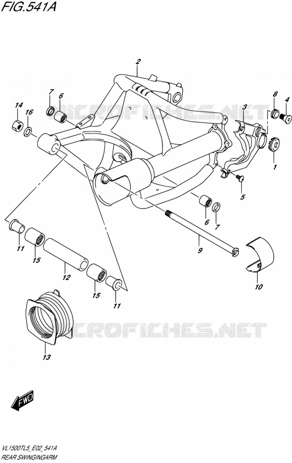 SWINGARM Suzuki MOTO 1500 BOULEVARD 2015  VL1500T L5 (E19)