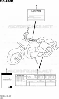 LABEL (VL800BL5 E43) for Suzuki INTRUDER 800 2015