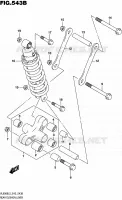 SHOCK ABSORBER LINKAGE (VL800BL5 E43) for Suzuki INTRUDER 800 2015
