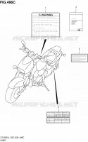 LABEL (VZ1500L4 E33) for Suzuki BOULEVARD 1500 2014