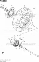REAR WHEEL for Suzuki BOULEVARD 1500 2014