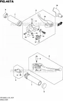 HANDGRIPS   LEVERS  for Suzuki BOULEVARD 1800 2014