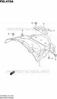 REAR MUDGUARD for Suzuki BOULEVARD 1800 2014