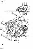 CASING for Suzuki QUADRUNNER 250 1985