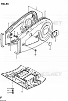 CHAIN GUARD for Suzuki QUADRUNNER 250 1985