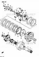 CLUTCH for Suzuki QUADRUNNER 250 1985