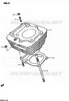 CYLINDER for Suzuki QUADRUNNER 250 1985