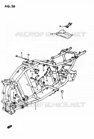 FRAME for Suzuki QUADRUNNER 250 1985
