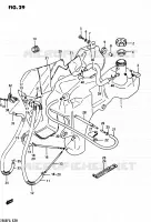 FUEL TANK for Suzuki QUADRUNNER 250 1985