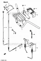 HANDLEBAR   CABLES for Suzuki QUADRUNNER 250 1985