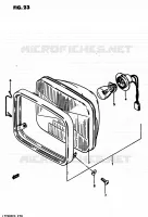 HEADLIGHT for Suzuki QUADRUNNER 250 1985