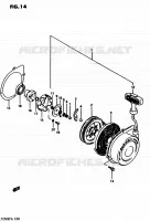 RECOIL STARTER for Suzuki QUADRUNNER 250 1985