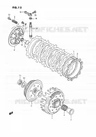 CLUTCH for Suzuki QUADRACER 250 1991