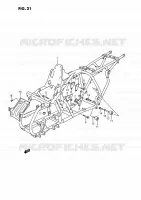 FRAME for Suzuki QUADRACER 250 1991