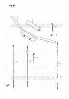 HANDLEBAR   CABLES for Suzuki QUADRACER 250 1991