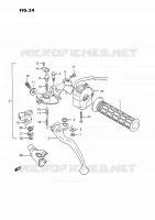 LEFT HANDGRIP for Suzuki QUADRACER 250 1991