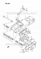SWINGARM (MODELE M) for Suzuki QUADRACER 250 1991