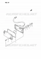 TAIL LIGHT for Suzuki QUADRACER 250 1991