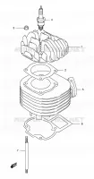 CYLINDER for Suzuki QUADSPORT 80 2002