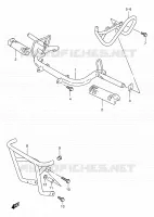 FOOTREST for Suzuki QUADSPORT 80 2002