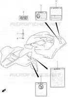 LABEL (MODELE K4/K5/K6) for Suzuki QUADSPORT 80 2002