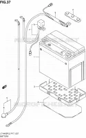 BATTERY for Suzuki KINGQUAD 400 2012