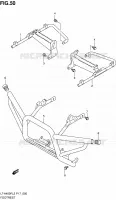FOOTREST for Suzuki KINGQUAD 400 2012