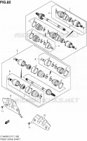 FRONT DRIVE SHAFT for Suzuki KINGQUAD 400 2012