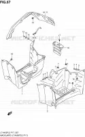 MUDGUARD (LT A400FZL2 P17) for Suzuki KINGQUAD 400 2012