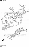 FRAME for Suzuki KINGQUAD 400 2015