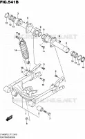 SWINGARM (LT A400FZL5 P17) for Suzuki KINGQUAD 400 2015