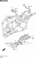 FRAME for Suzuki KINGQUAD 400 2016