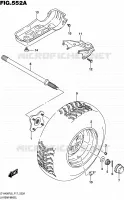 LEFT HAND REAR WHEEL for Suzuki KINGQUAD 400 2016