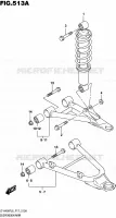 SHOCK ABSORBER   WISHBONE for Suzuki KINGQUAD 400 2016