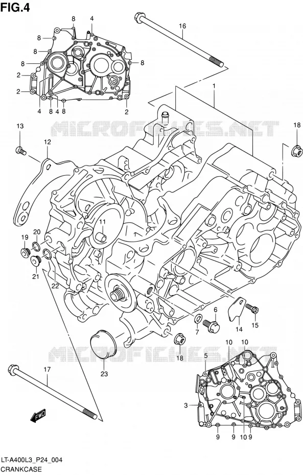 CASING Suzuki QUAD 400 KINGQUAD 2013  LT-A400 L3 (P24)