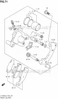 FRONT CALIPER for Suzuki KINGQUAD 400 2014