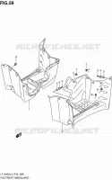 MUDGUARD (LT A400L4 P33) for Suzuki KINGQUAD 400 2014