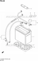 BATTERY for Suzuki KINGQUAD 450 2010