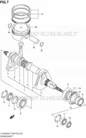 CRANKSHAFT for Suzuki KINGQUAD 450 2010