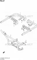 FOOTREST for Suzuki KINGQUAD 450 2010