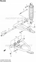 FRONT SUSPENSION ARM (MODEL K8/K9/L0) for Suzuki KINGQUAD 450 2010